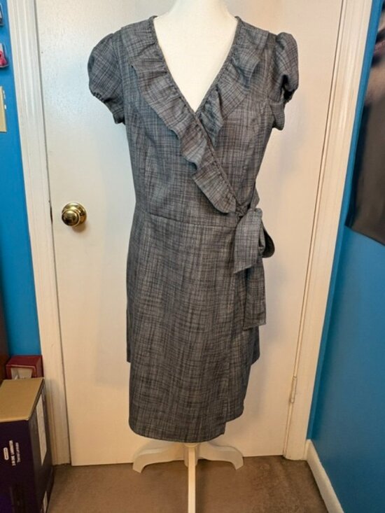 The Limited Dresses & Skirts - The limited Gray plaid wrapped skirt